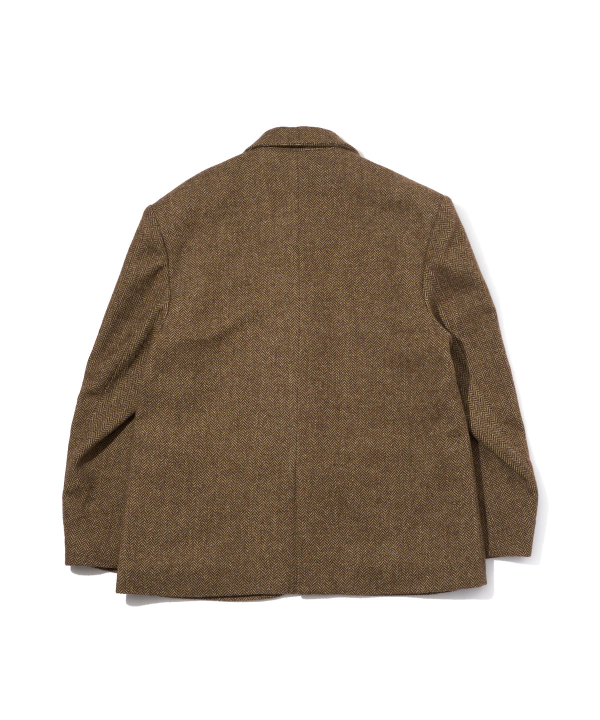 ヘリンボーンツイードオーバージャケット[Beige]