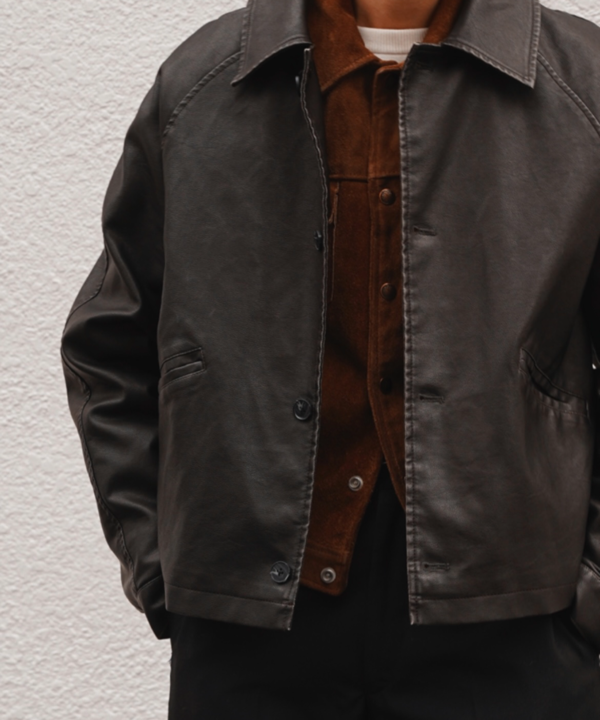 90s【Rich Zone】本革 レザージャケット 革ジャン XLサイズ 80\u0027s～90\u0027s Members Only Iconic Racing Leather Jacket in Black 46