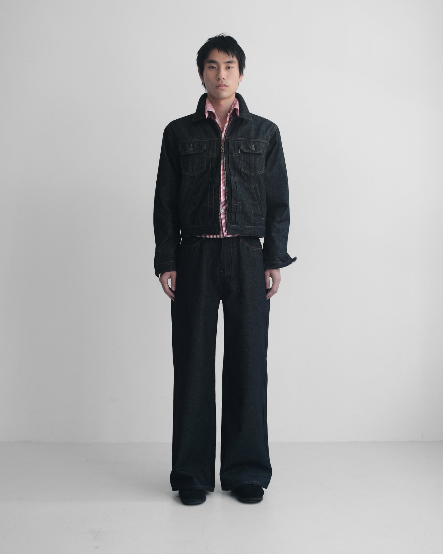 ダブルジップデニムジャケット2nd.[Black]