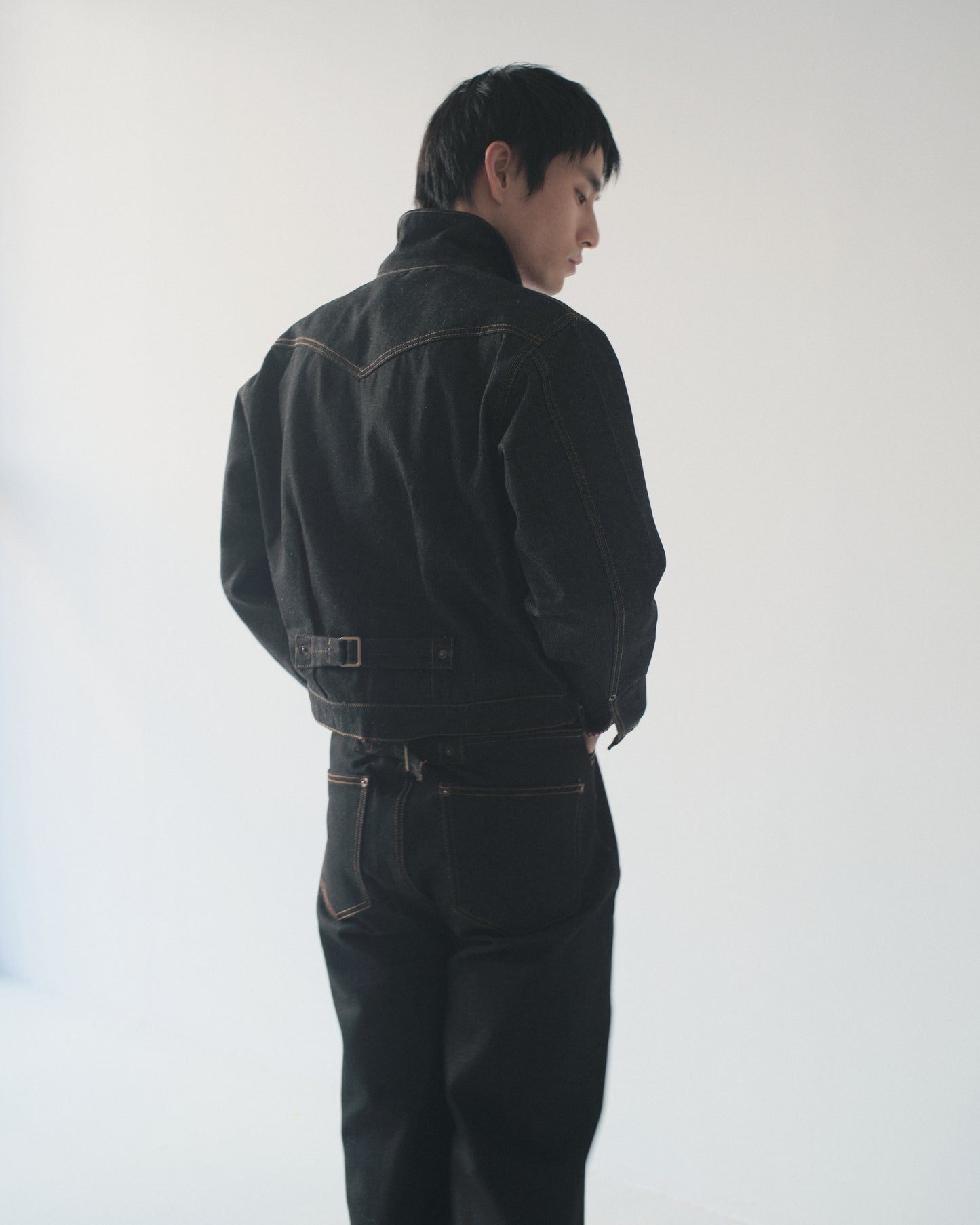 ダブルジップデニムジャケット2nd.[Black]