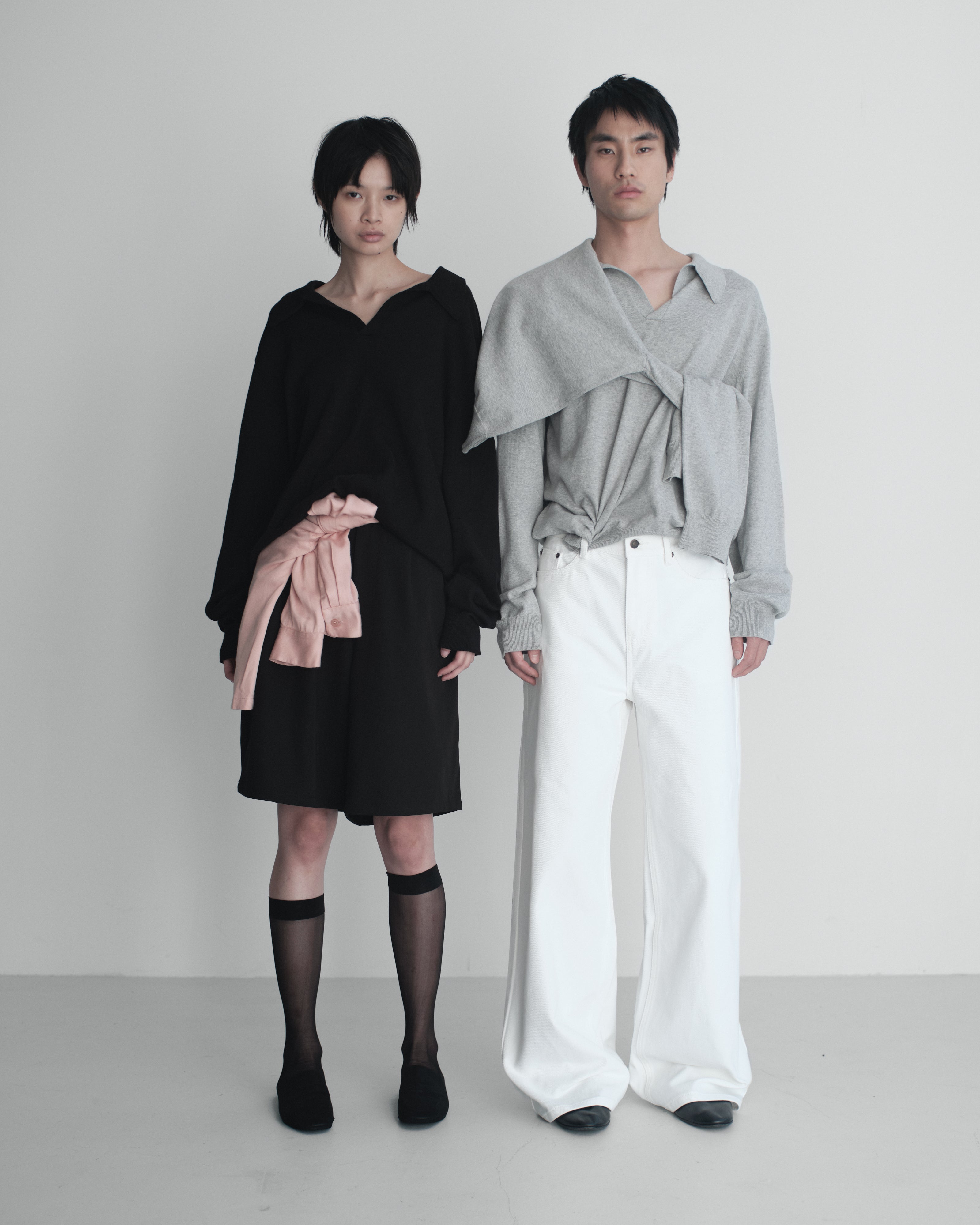 スキッパーニットポロ[Black] – Noen