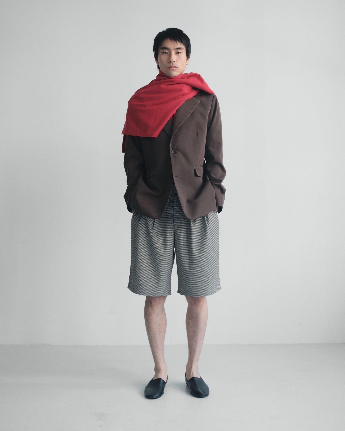 クラシックテーラードジャケット[Dark Brown]