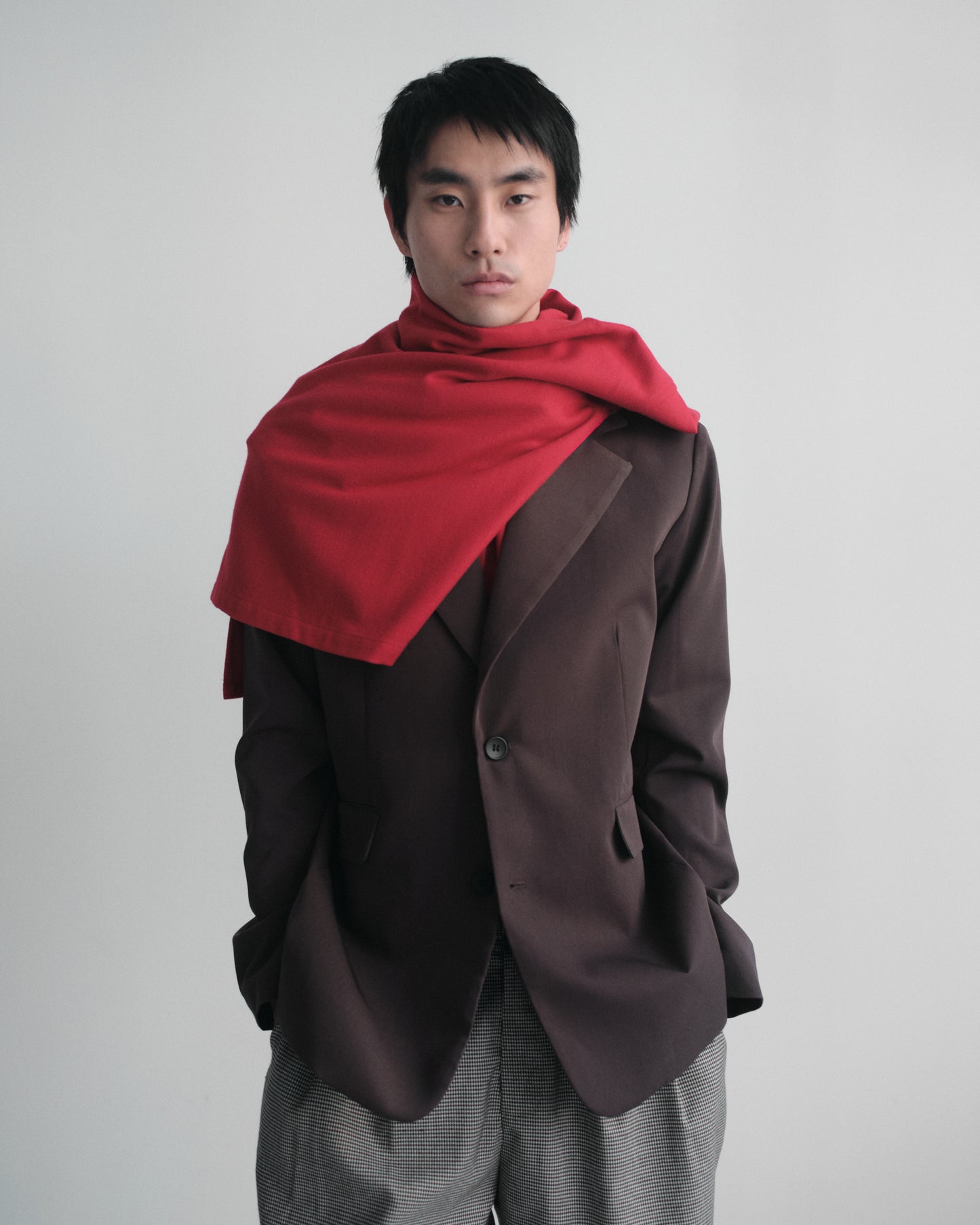 クラシックテーラードジャケット[Dark Brown]