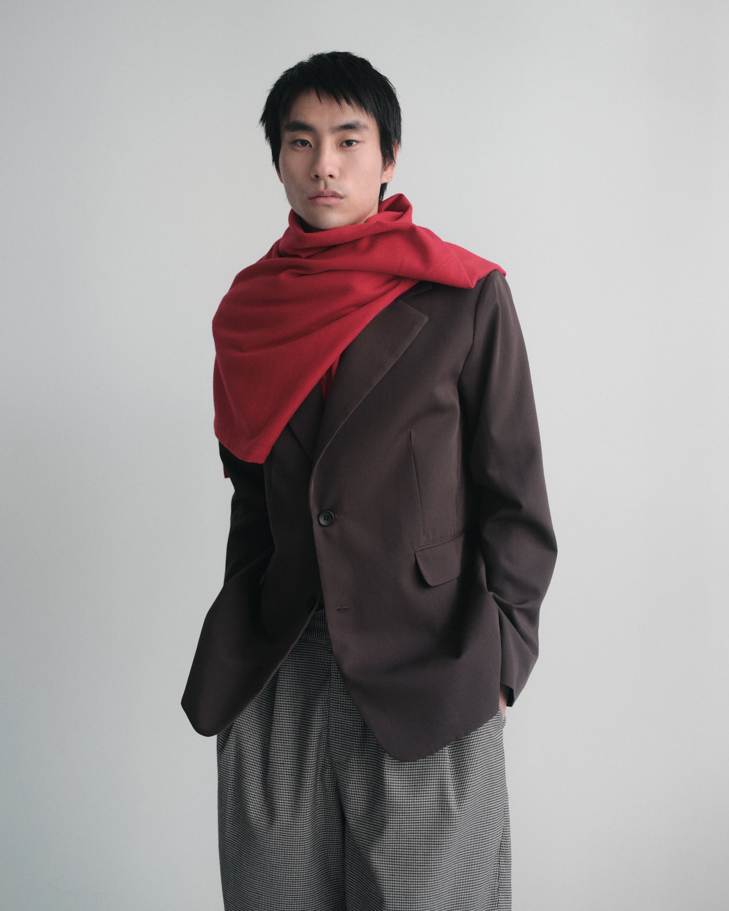 クラシックテーラードジャケット[Dark Brown]