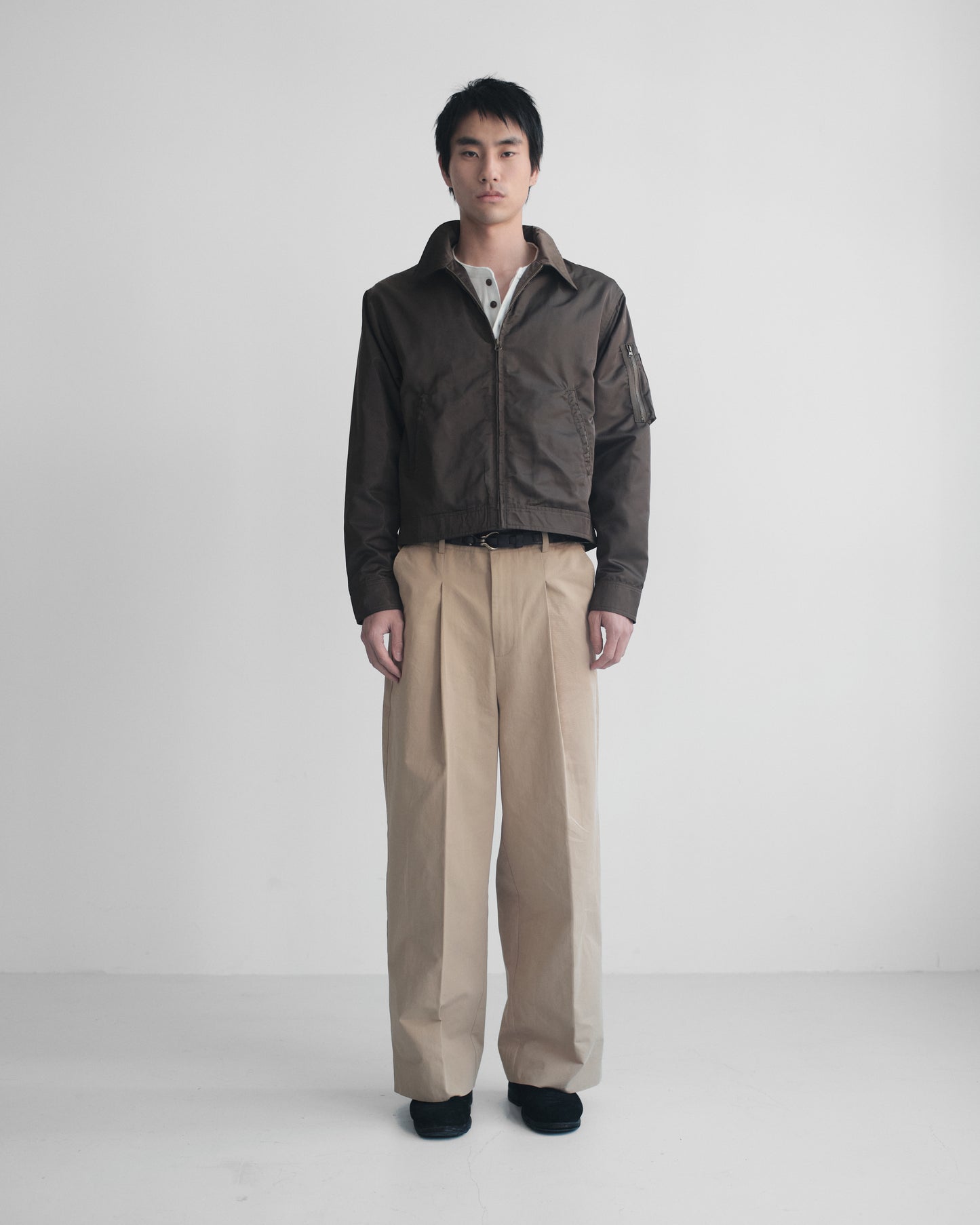 ミリタリースイングトップジャケット[Dark Khaki]