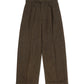 ヘリンボーンツイードスラックス[Brown]